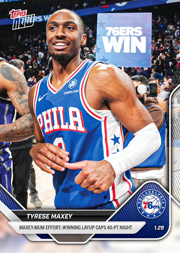 2025-26 NBA Topps NOW #149 Tyrese Maxey