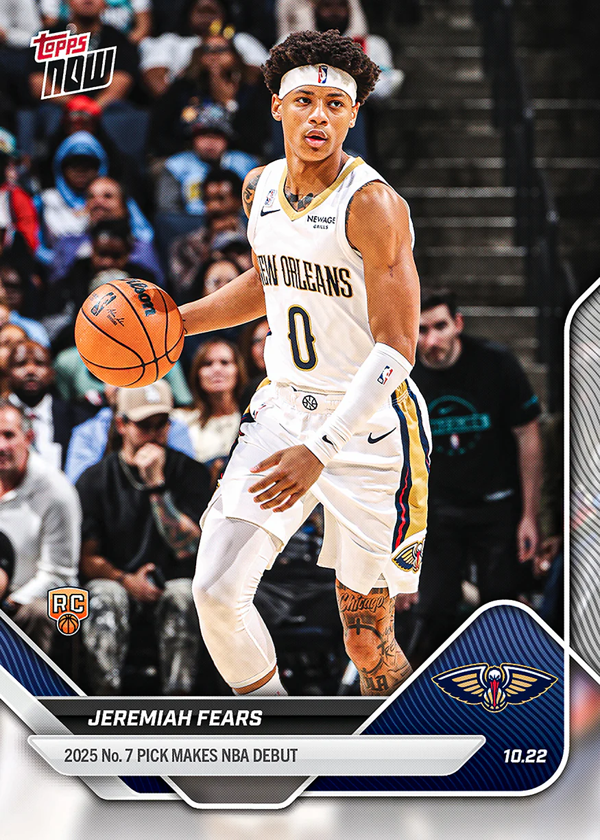 2025-26 NBA Topps NOW #15 Jeremiah Fears