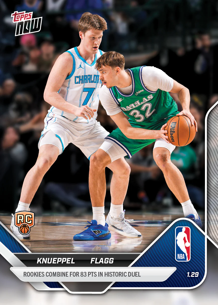 2025-26 NBA Topps NOW #152 Kon Knueppel / Cooper Flagg