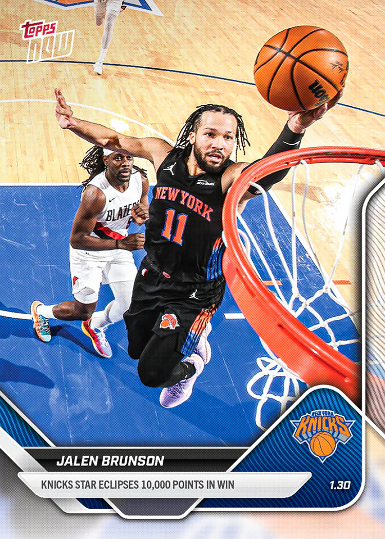2025-26 NBA Topps NOW #155 Jalen Brunson