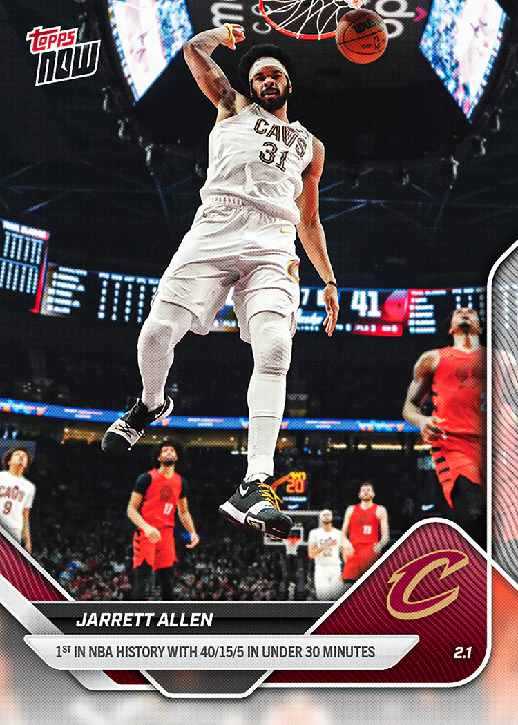 2025-26 NBA Topps NOW #156 Jarrett Allen
