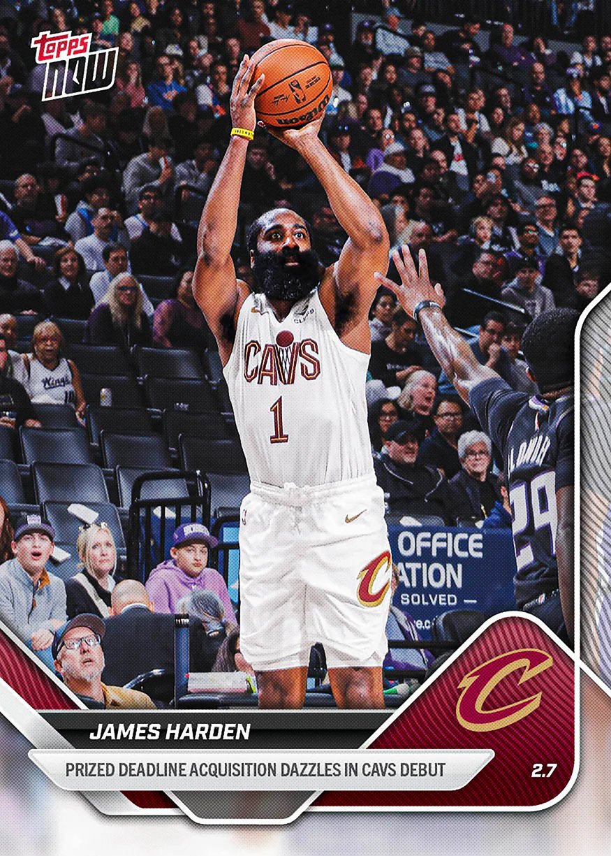 2025-26 NBA Topps NOW #165 James Harden