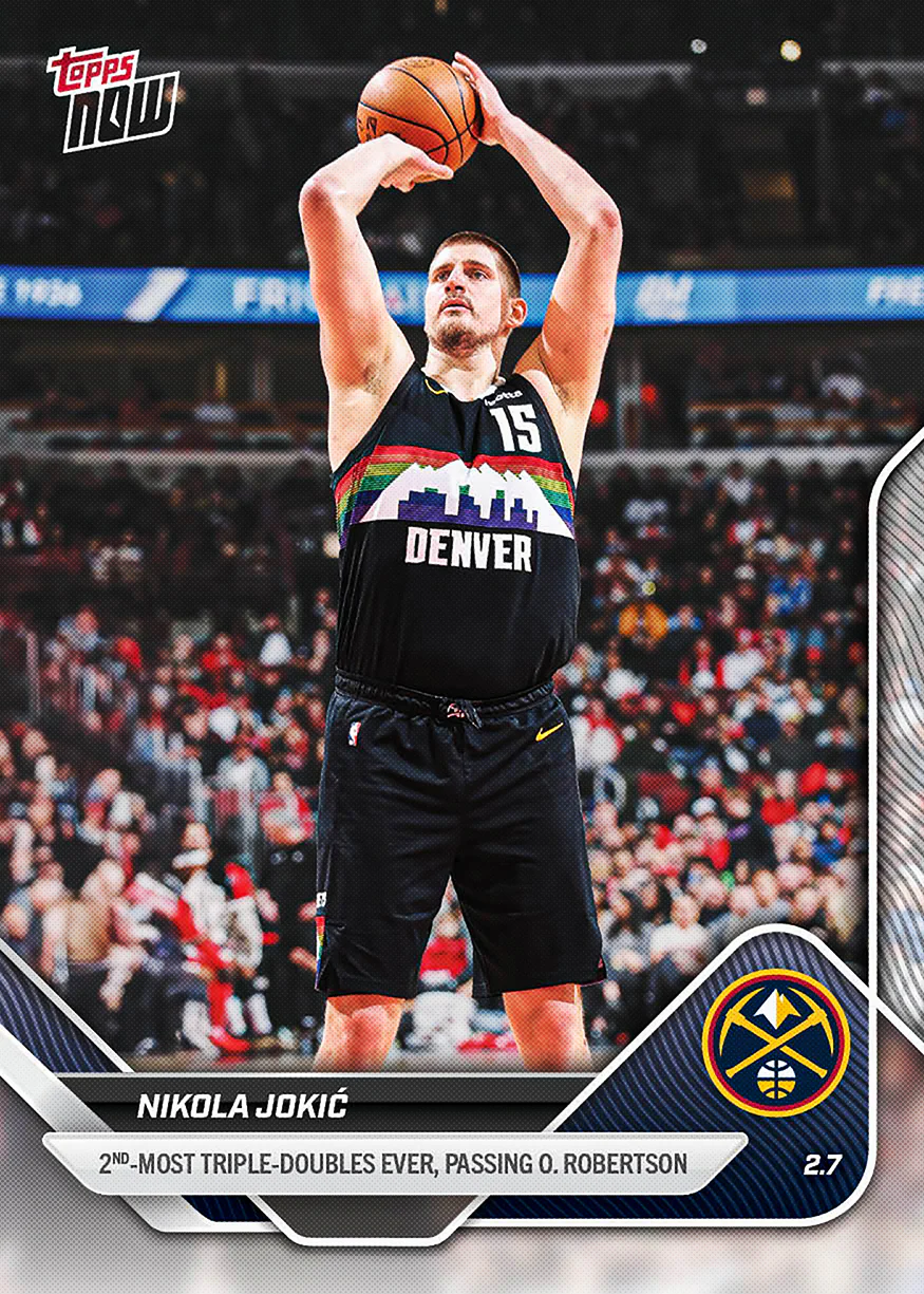 2025-26 NBA Topps NOW #166 Nikola Jokić