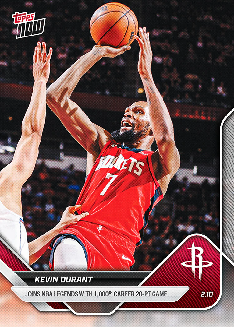 2025-26 NBA Topps NOW #169 Kevin Durant