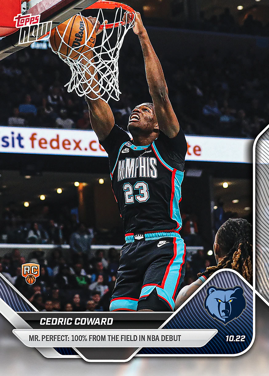 2025-26 NBA Topps NOW #17 Cedric Coward