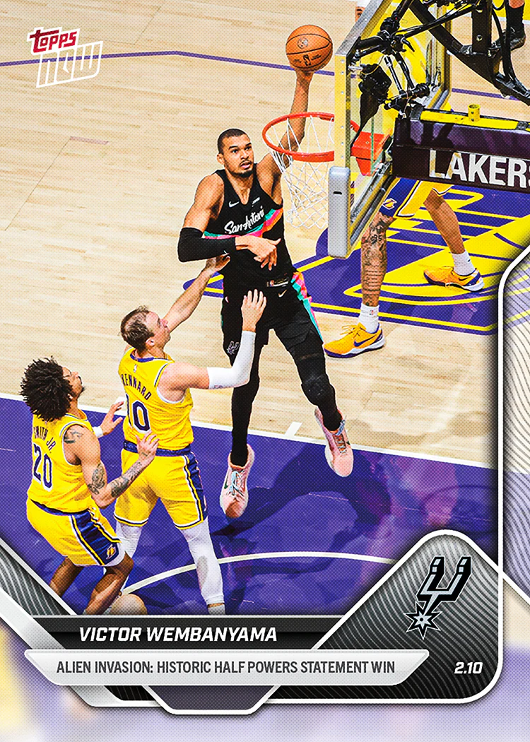 2025-26 NBA Topps NOW #170 Victor Wembanyama