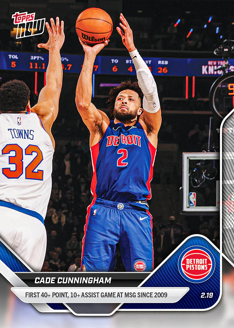 2025-26 NBA Topps NOW #178 Cade Cunningham