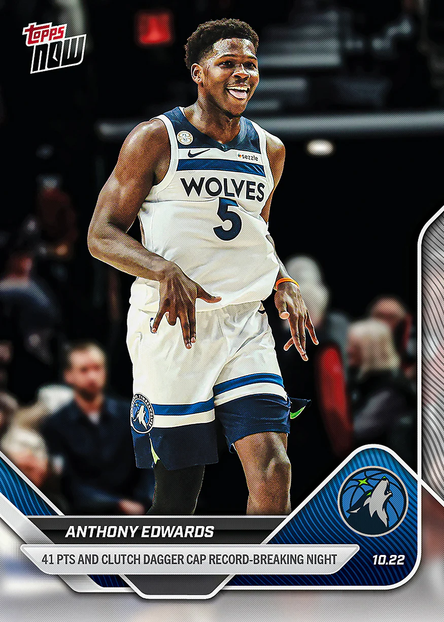 2025-26 NBA Topps NOW #18 Anthony Edwards