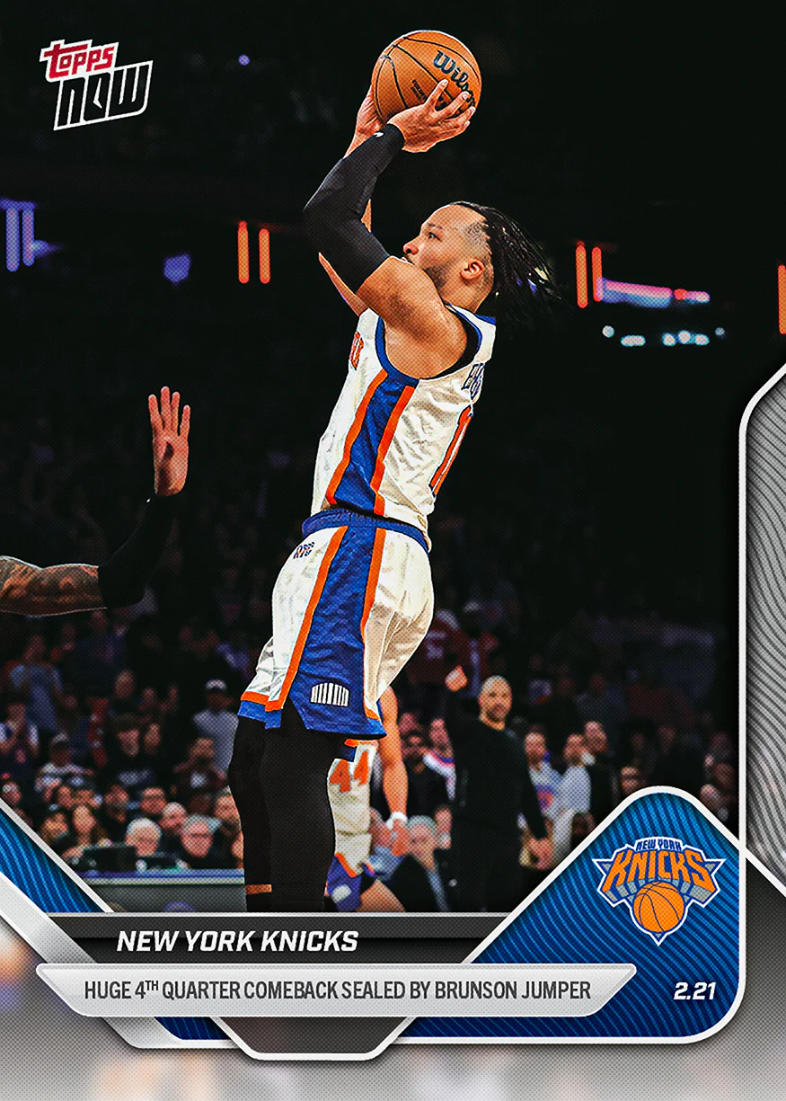 2025-26 NBA Topps NOW #180 New York Knicks