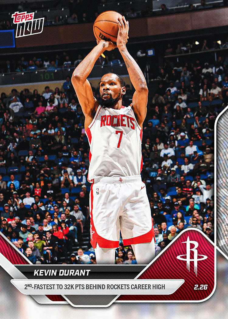 2025-26 NBA Topps NOW #186 Kevin Durant