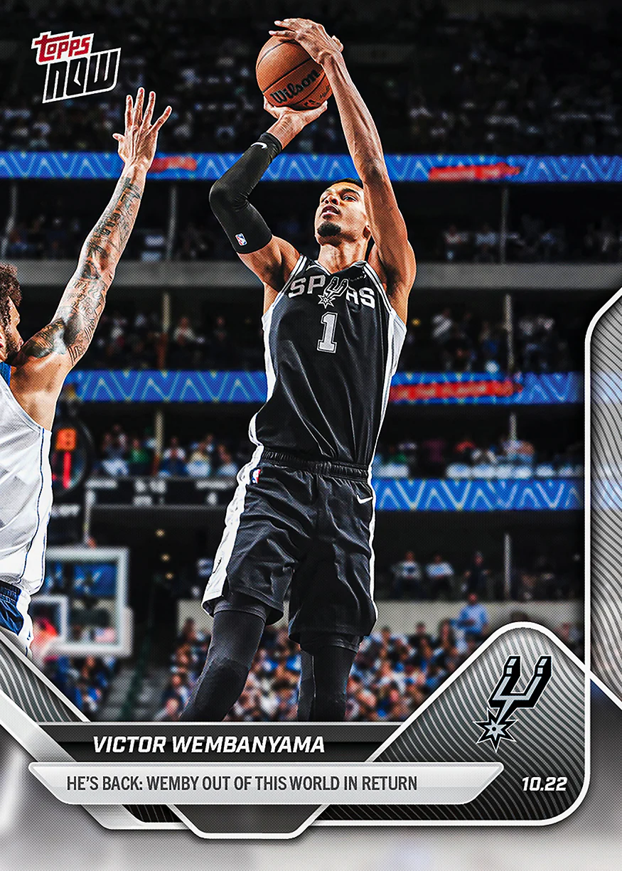 2025-26 NBA Topps NOW #19 Victor Wembanyama