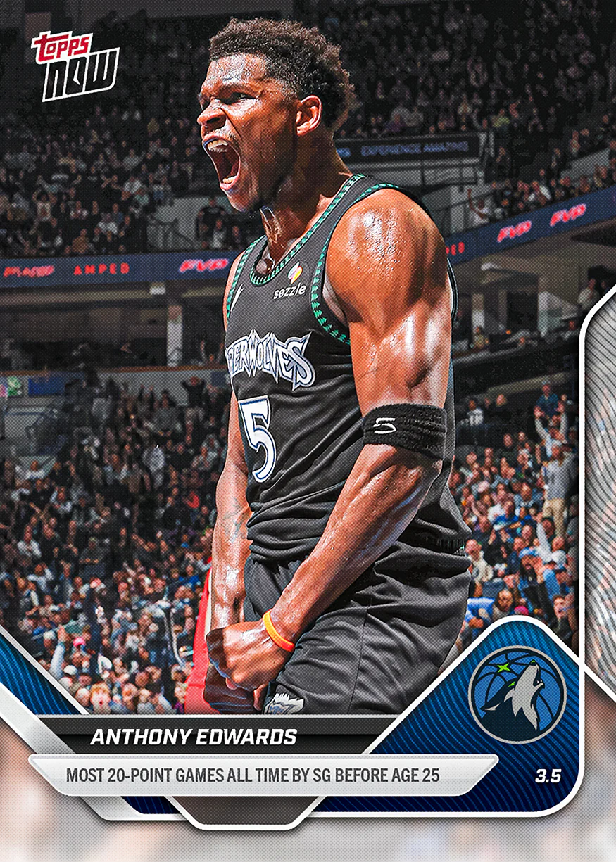 2025-26 NBA Topps NOW #195 Anthony Edwards