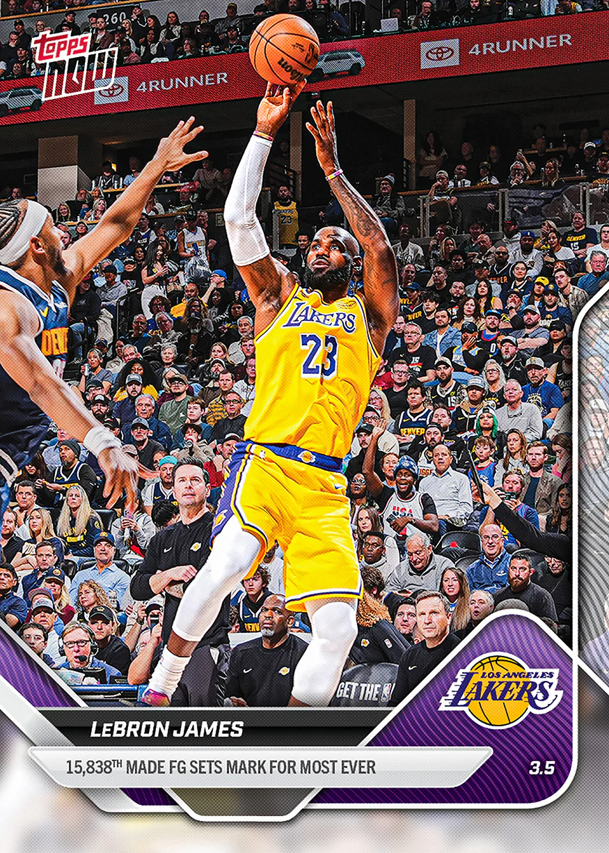 2025-26 NBA Topps NOW #196 LeBron James