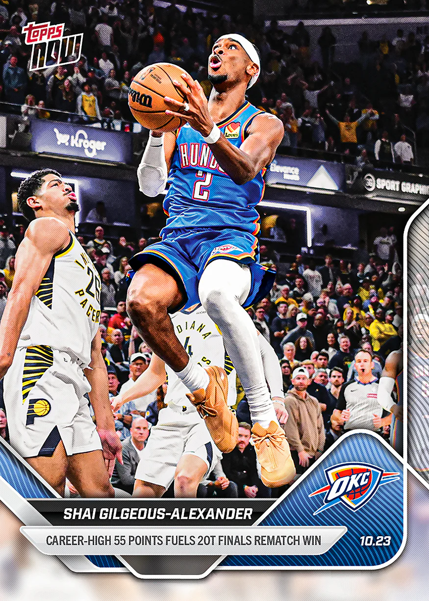 2025-26 NBA Topps NOW #20 Shai Gilgeous-Alexander