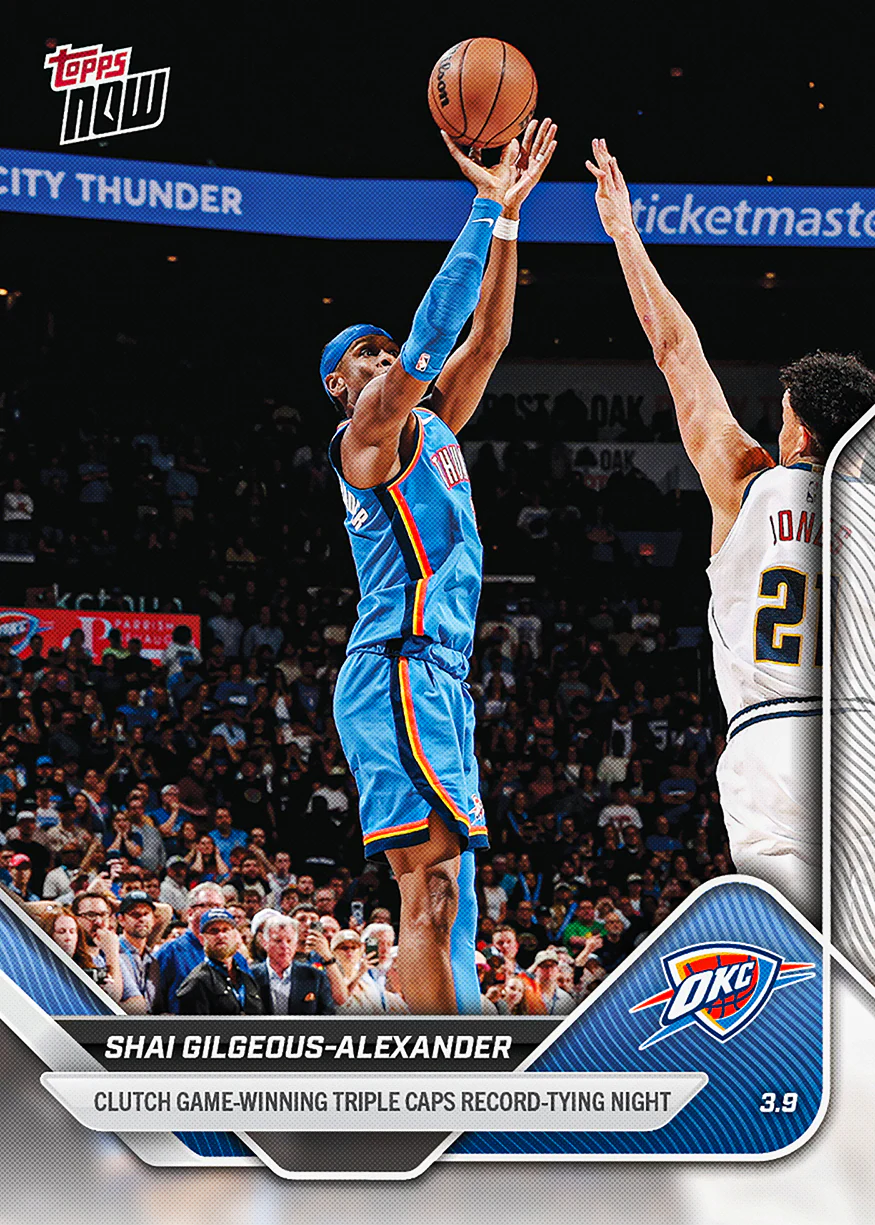 2025-26 NBA Topps NOW #200 Shai Gilgeous-Alexander