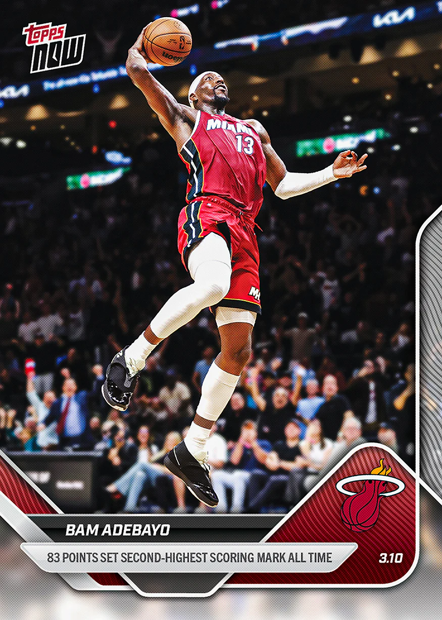 2025-26 NBA Topps NOW #201 Bam Adebayo