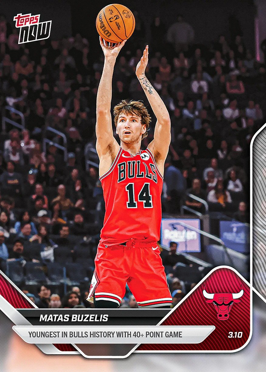 2025-26 NBA Topps NOW #202 Matas Buzelis