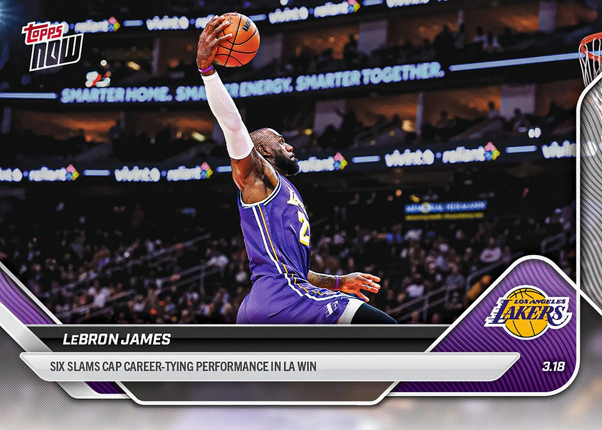 2025-26 NBA Topps NOW #214 LeBron James