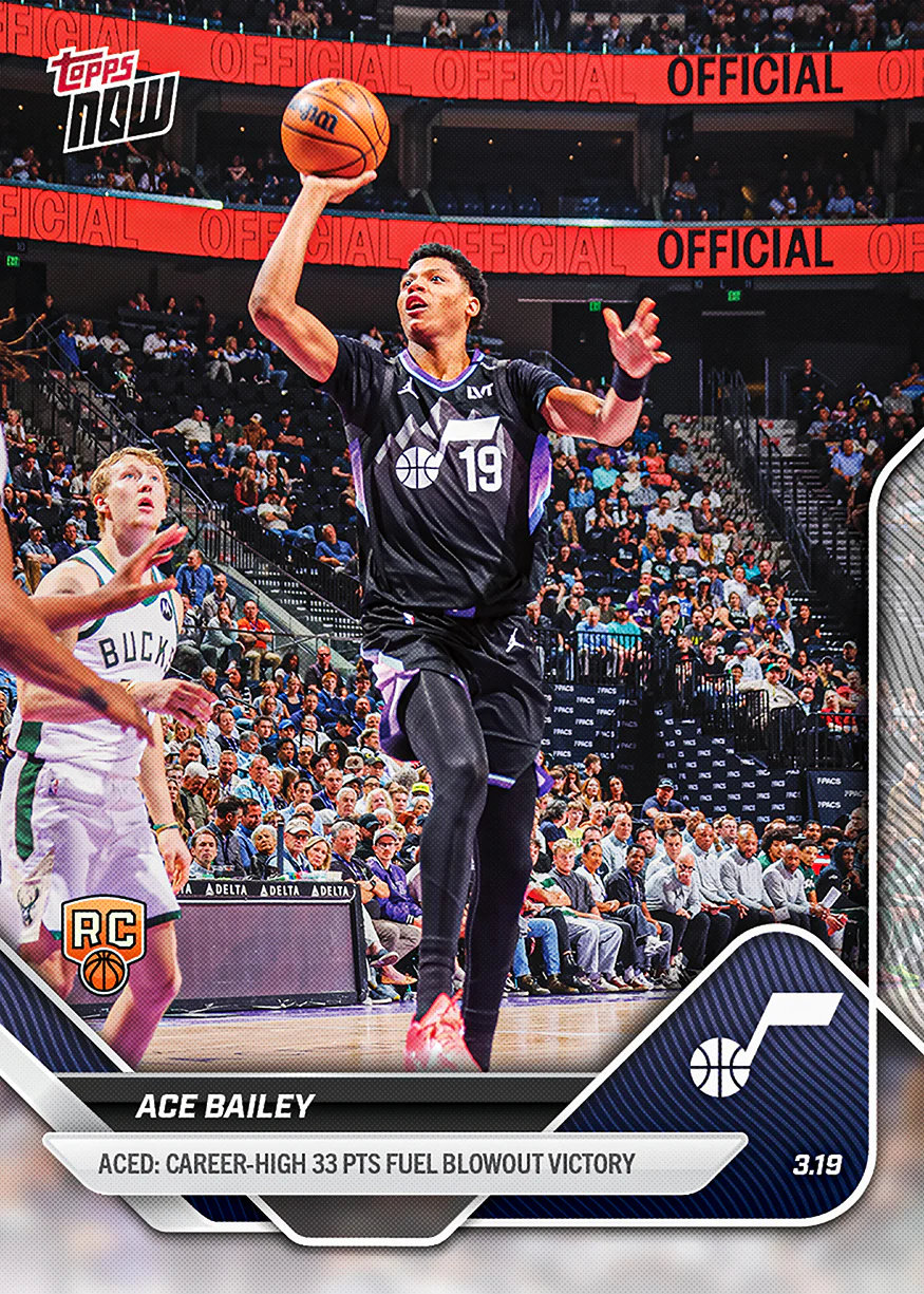2025-26 NBA Topps NOW #217 Ace Bailey