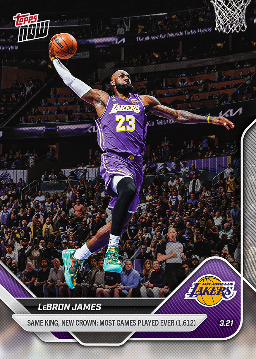 2025-26 NBA Topps NOW #221 LeBron James