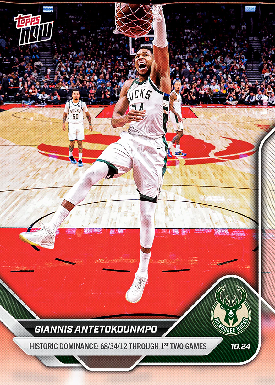 2025-26 NBA Topps NOW #23 Giannis Antetokounmpo