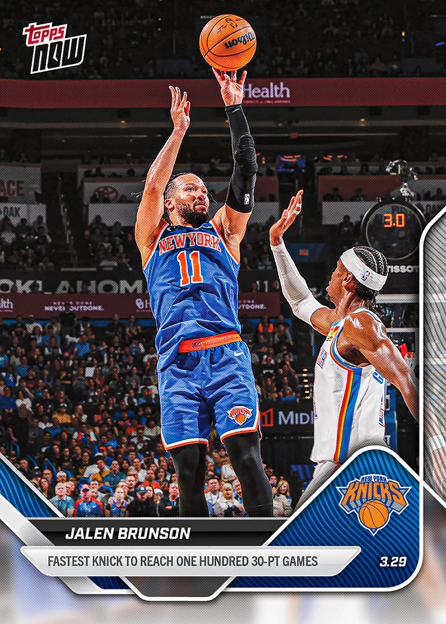 2025-26 NBA Topps NOW #231 Jalen Brunson