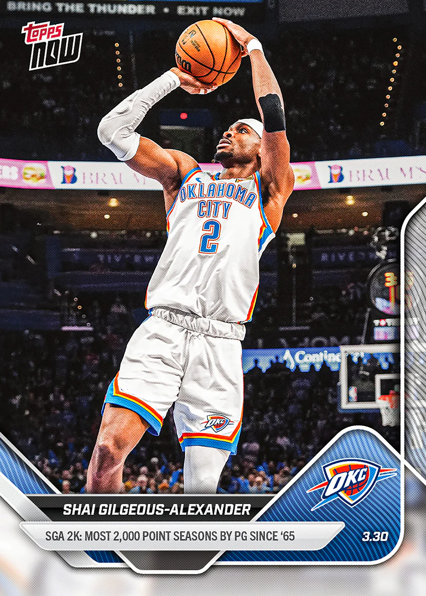2025-26 NBA Topps NOW #232 Shai Gilgeous-Alexander