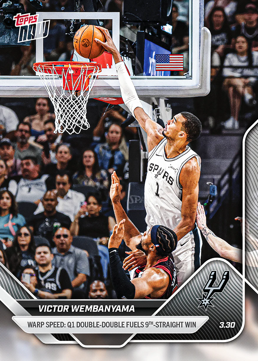 2025-26 NBA Topps NOW #233 Victor Wembanyama