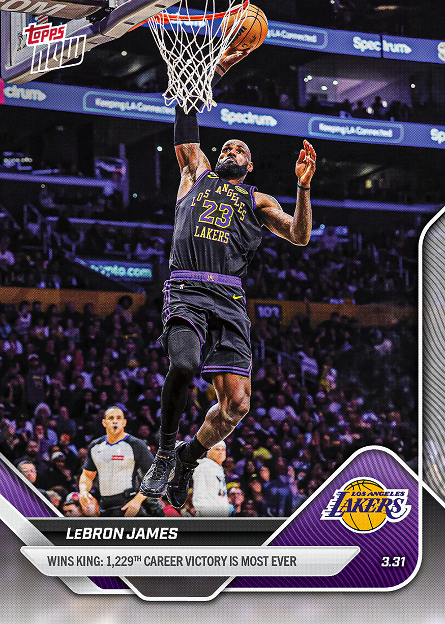 2025-26 NBA Topps NOW #235 LeBron James