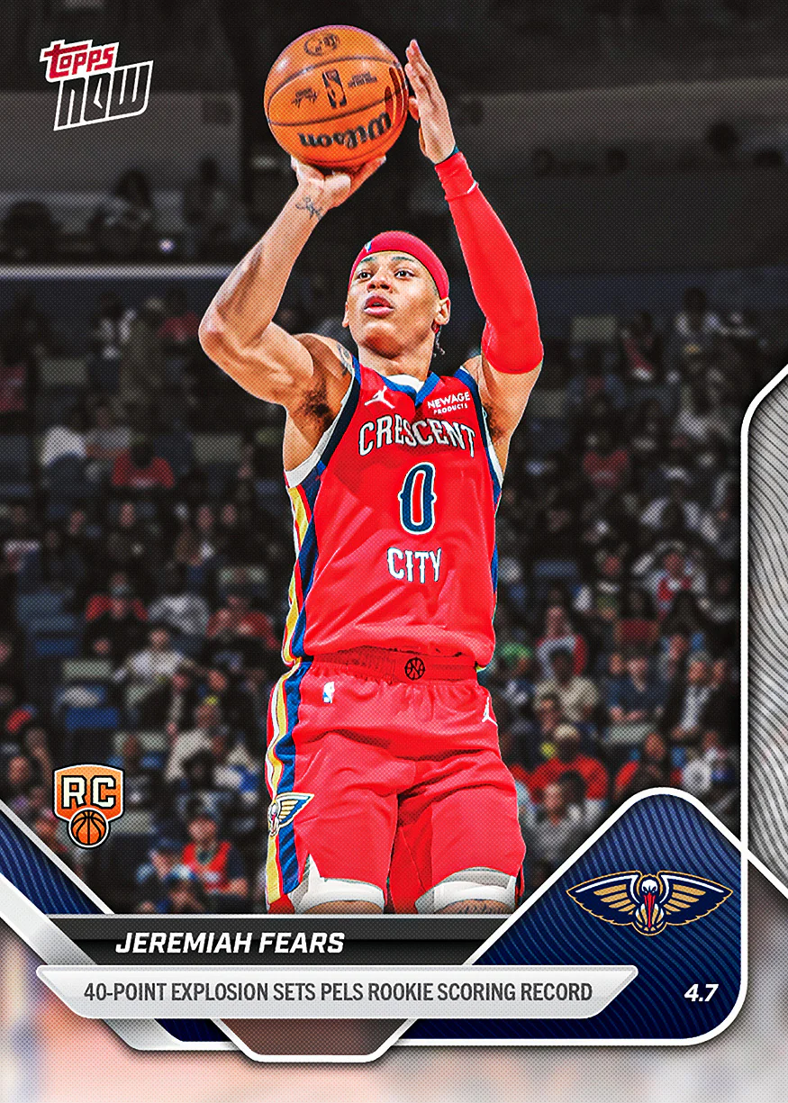 2025-26 NBA Topps NOW #247 Jeremiah Fears