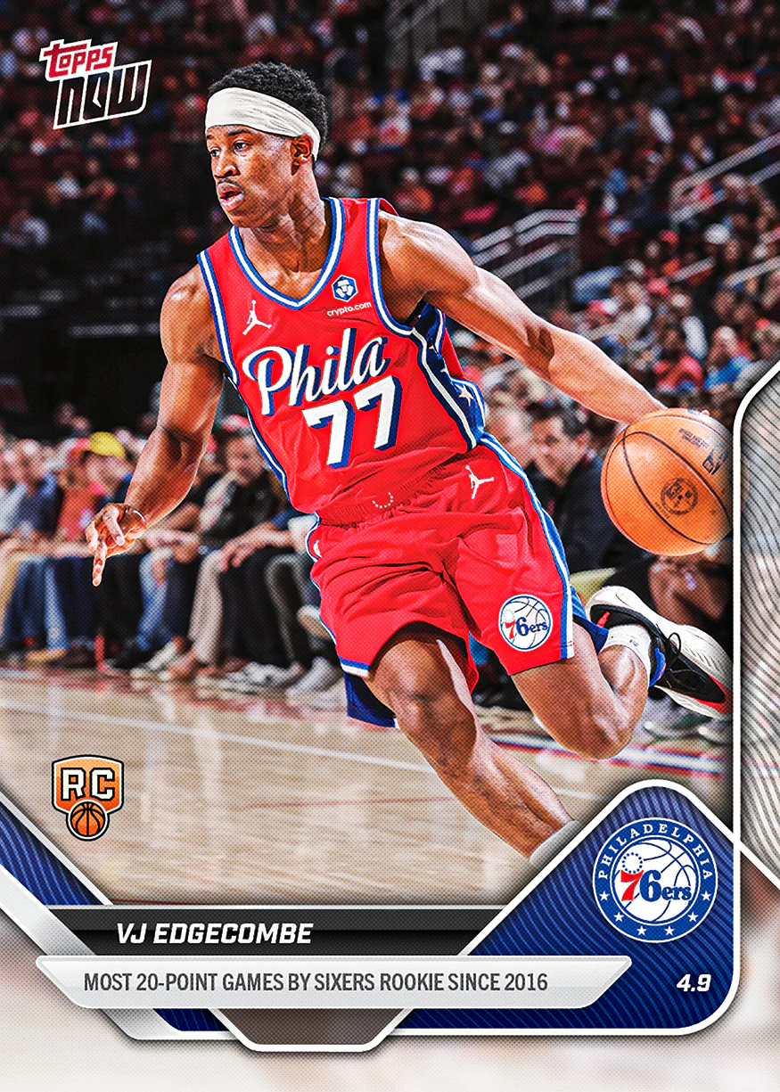2025-26 NBA Topps NOW #248 VJ Edgecombe
