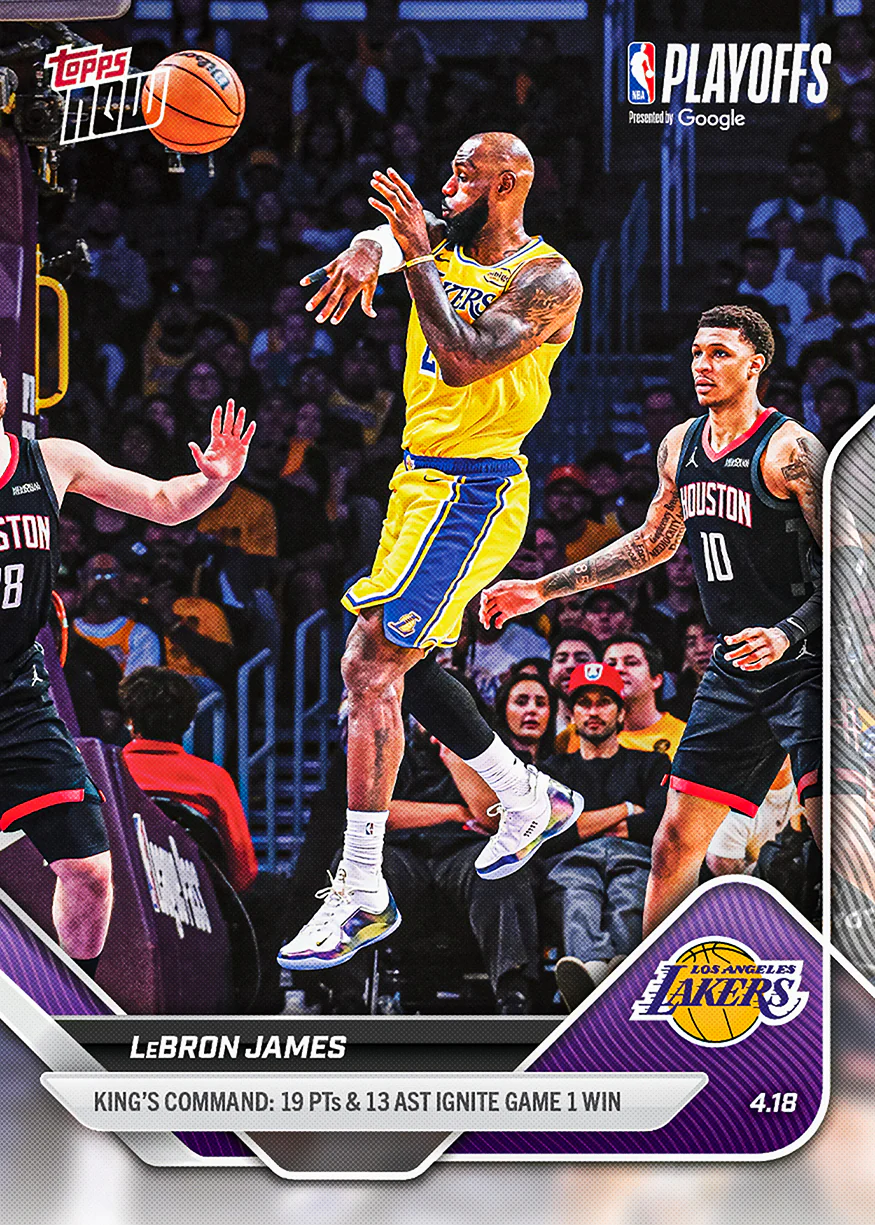 2025-26 NBA Topps NOW #263 LeBron James