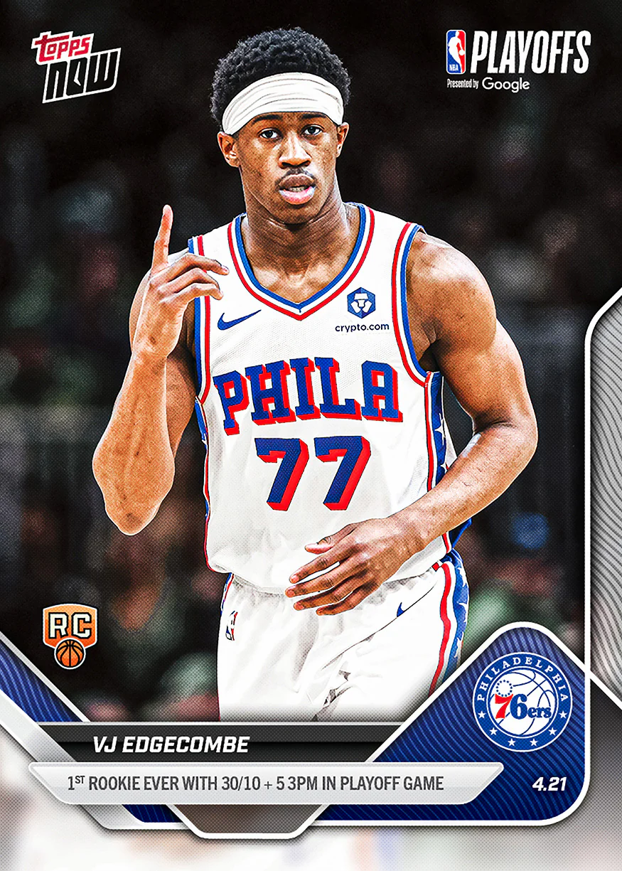 2025-26 NBA Topps NOW #267 VJ Edgecombe