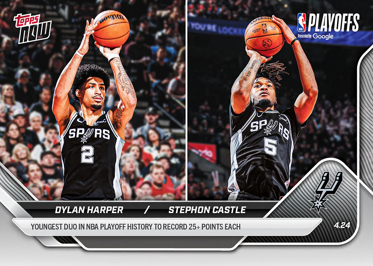 2025-26 NBA Topps NOW #274 Dylan Harper / Stephon Castle