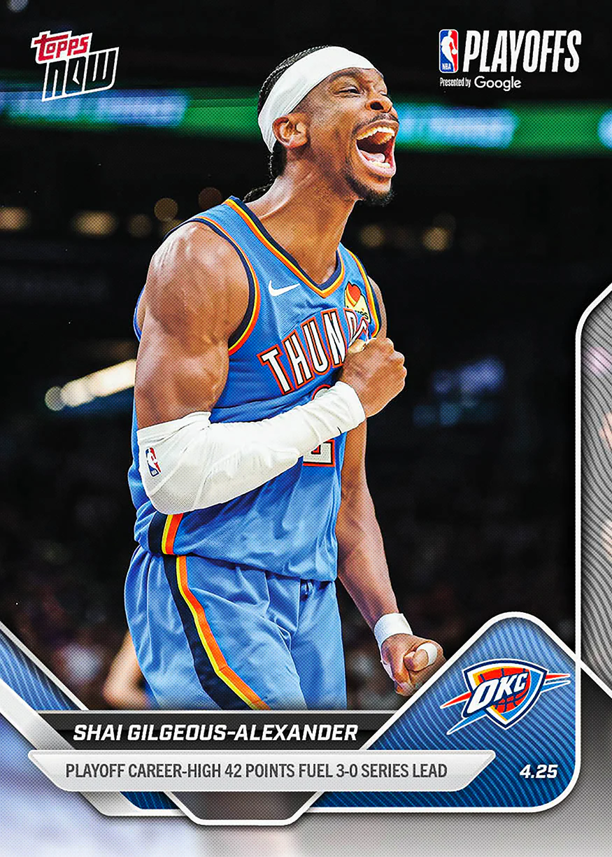 2025-26 NBA Topps NOW #276 Shai Gilgeous-Alexander
