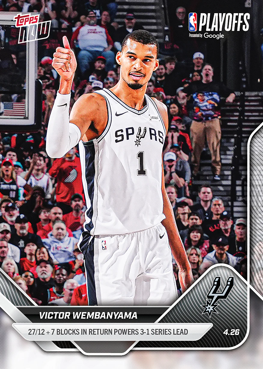 2025-26 NBA Topps NOW #279 Victor Wembanyama