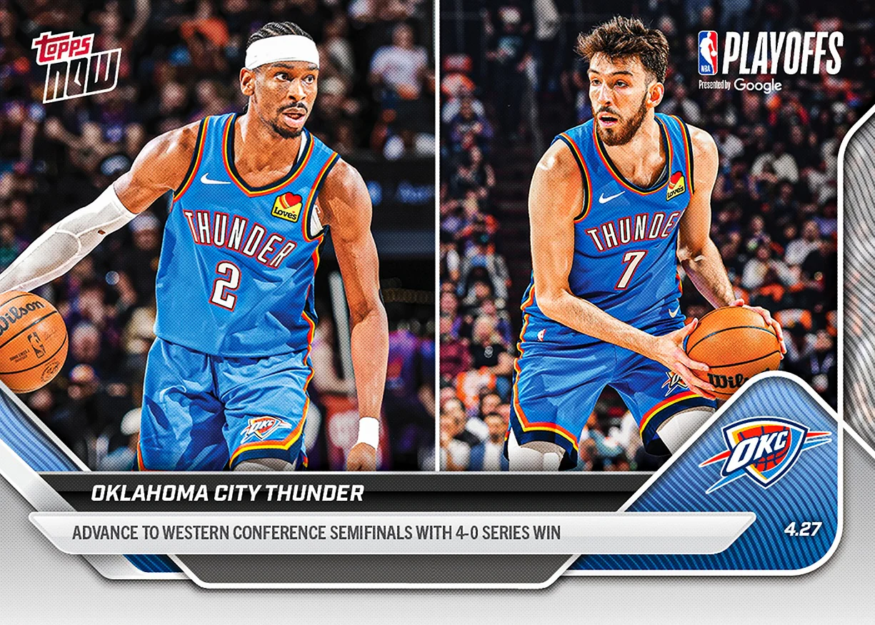 2025-26 NBA Topps NOW #281 Oklahoma City Thunder