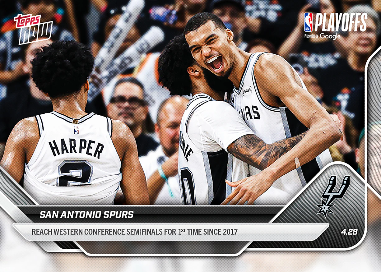 2025-26 NBA Topps NOW #283 San Antonio Spurs