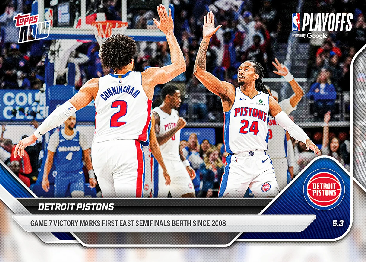 2025-26 NBA Topps NOW #291 Detroit Pistons