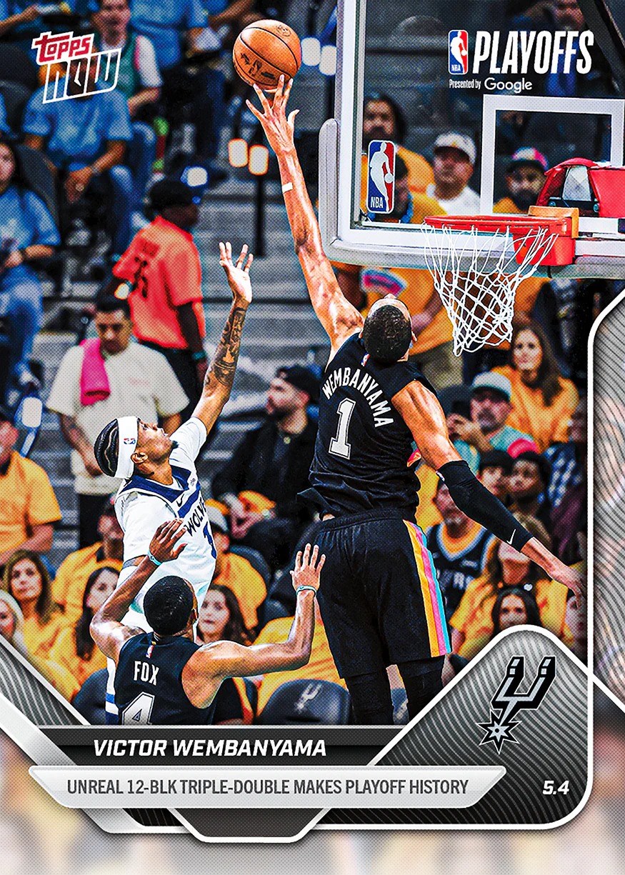 2025-26 NBA Topps NOW #295 Victor Wembanyama