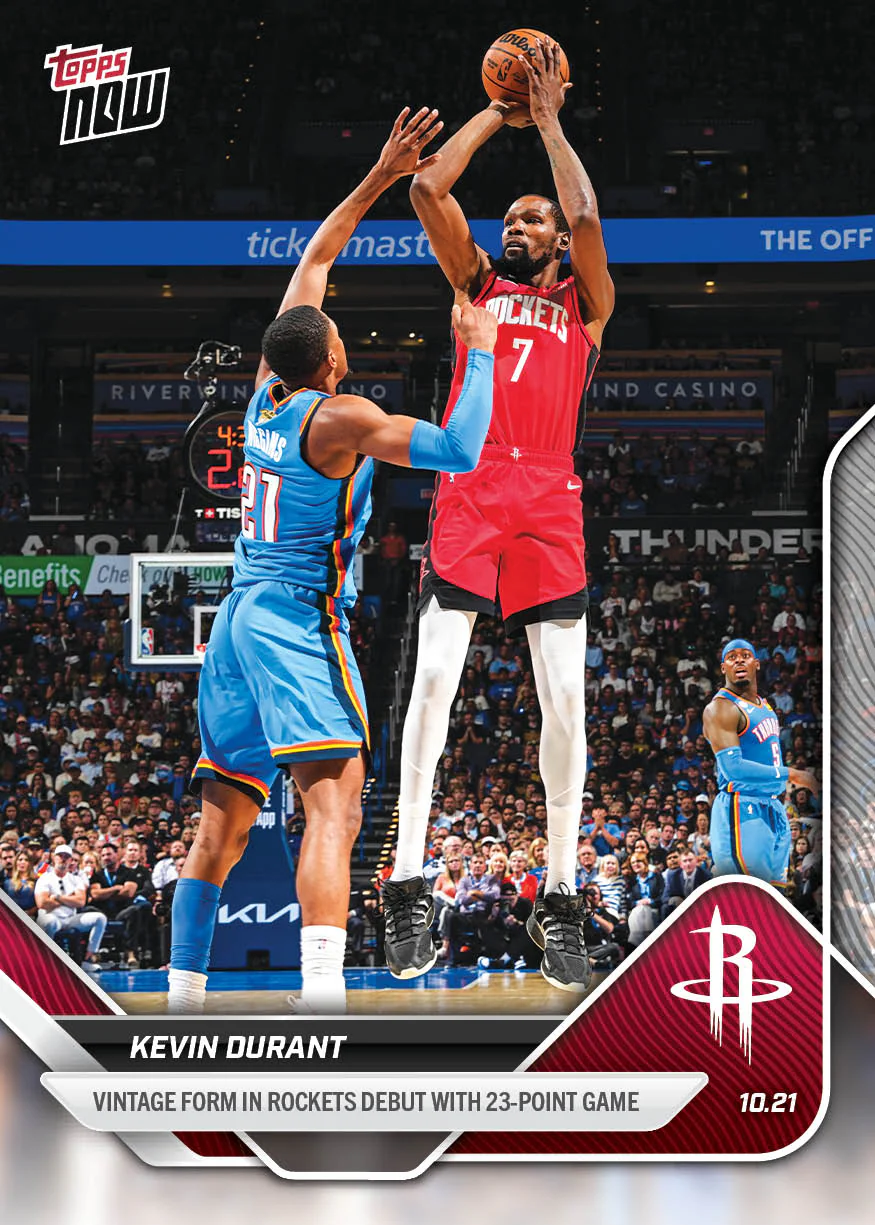 2025-26 NBA Topps NOW #3 Kevin Durant