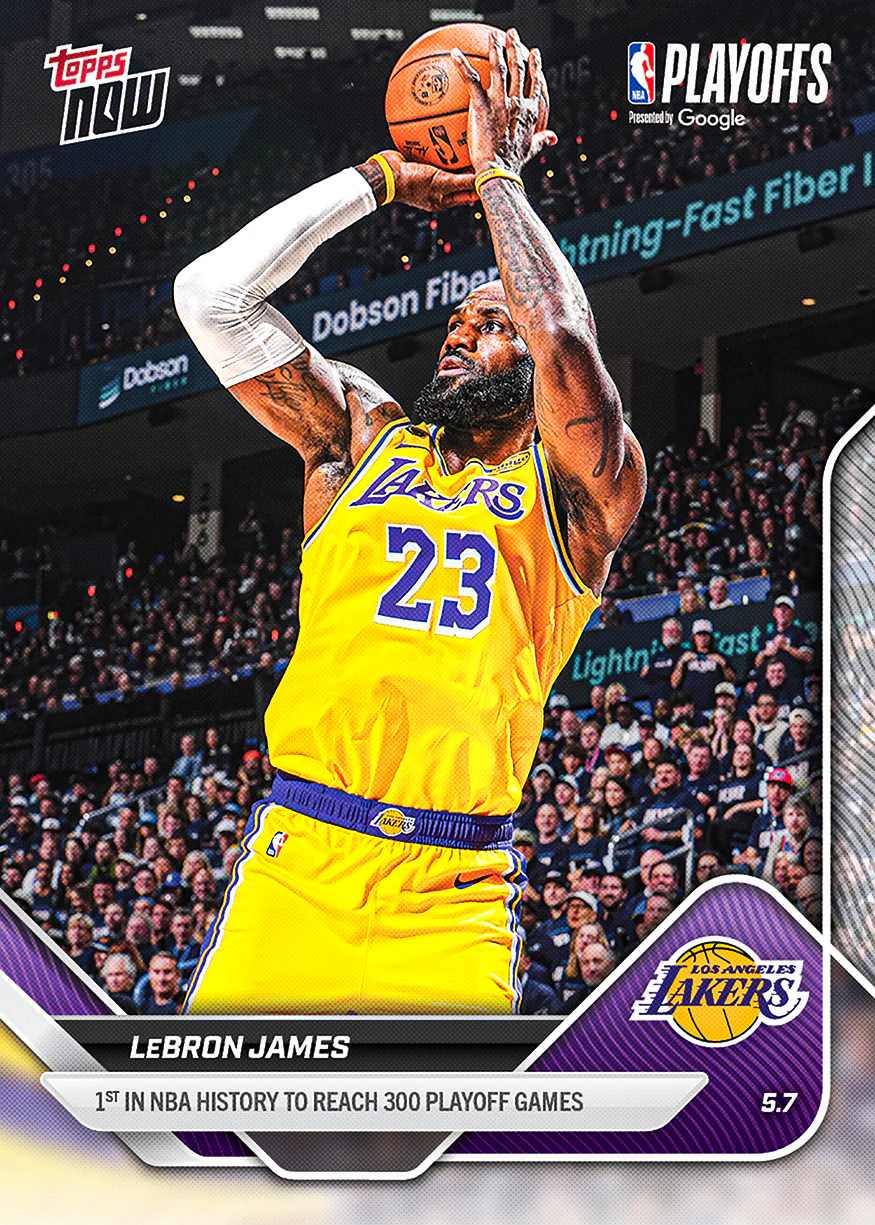 2025-26 NBA Topps NOW #300 LeBron James