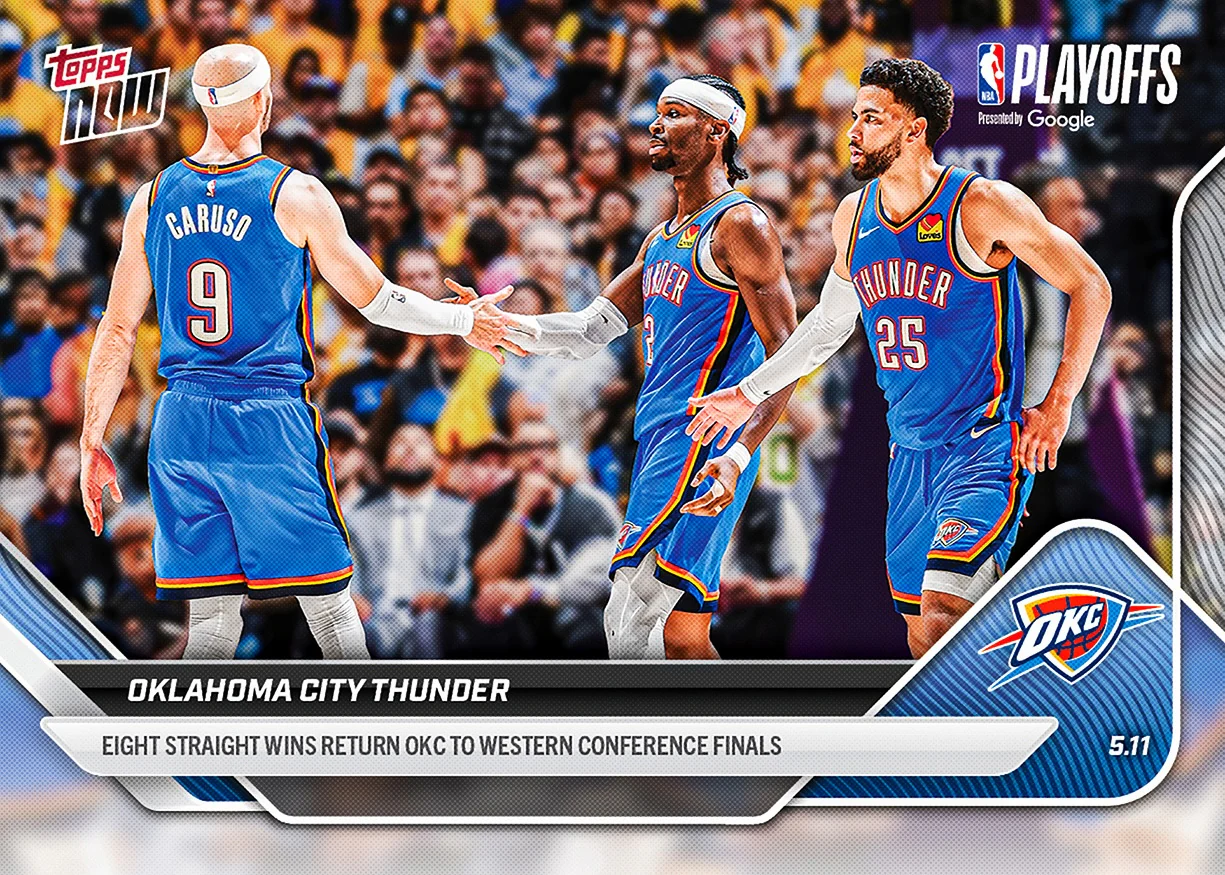 2025-26 NBA Topps NOW #308 Oklahoma City Thunder