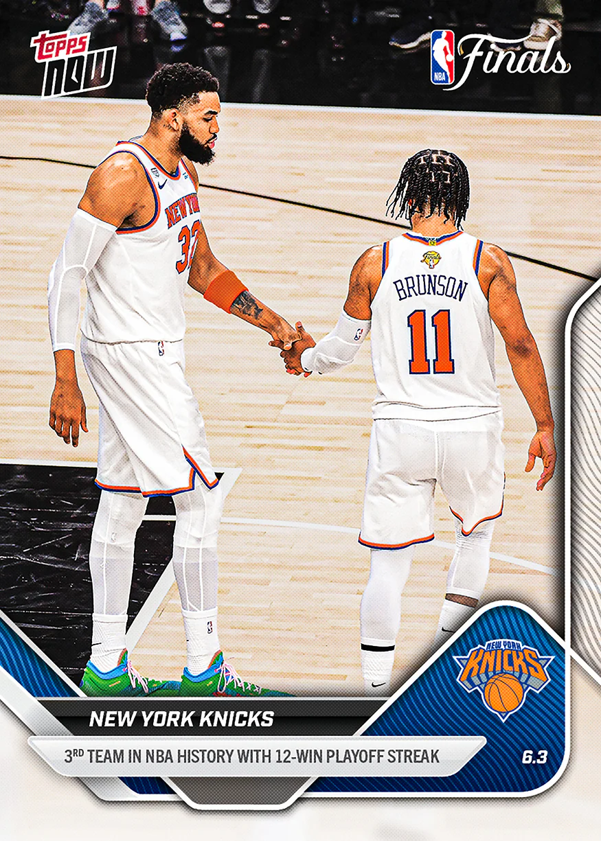 2025-26 NBA Topps NOW #328 New York Knicks