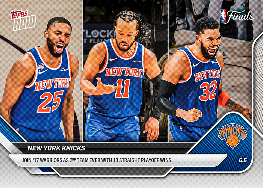 2025-26 NBA Topps NOW #330 New York Knicks