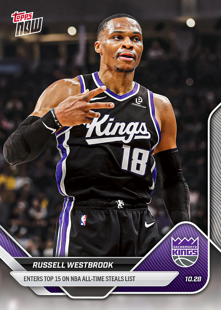 2025-26 NBA Topps NOW #34 Russell Westbrook
