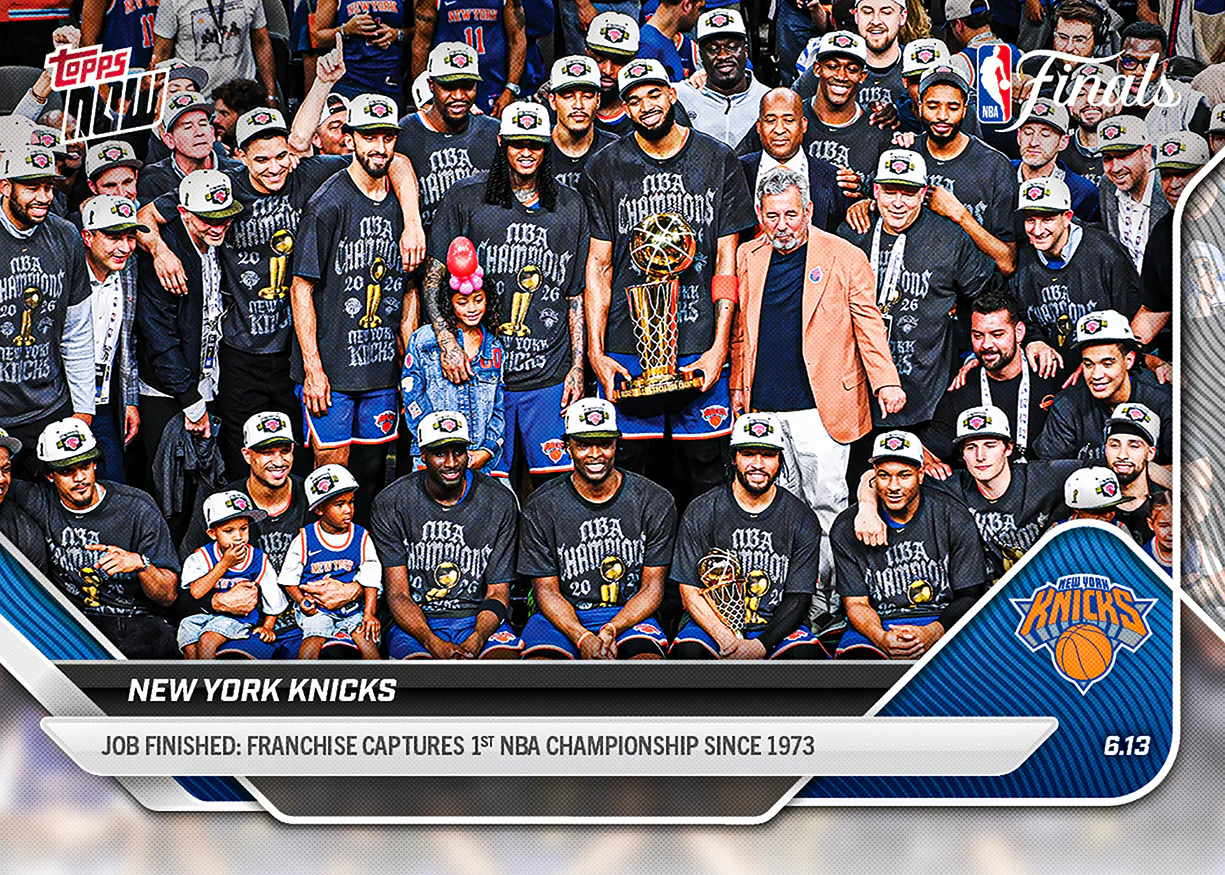 2025-26 NBA Topps NOW #341 New York Knicks