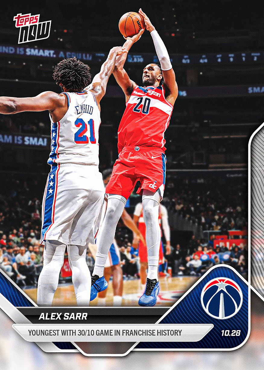 2025-26 NBA Topps NOW #35 Alex Sarr