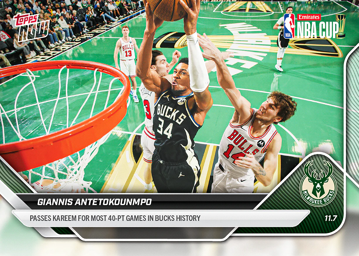2025-26 NBA Topps NOW #46 Giannis Antetokounmpo