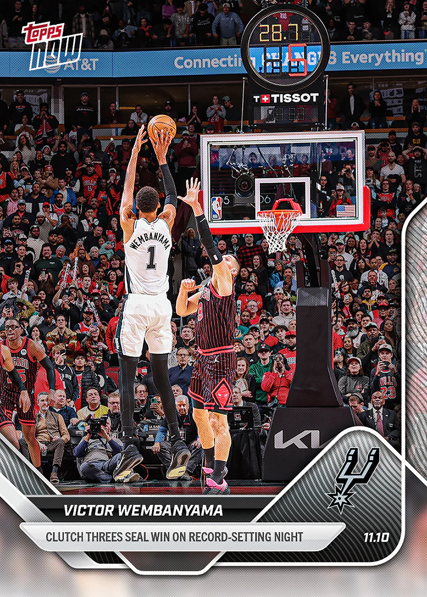 2025-26 NBA Topps NOW #49 Victor Wembanyama